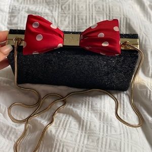 Kate Spade Glitter Minnie Mouse Clutch